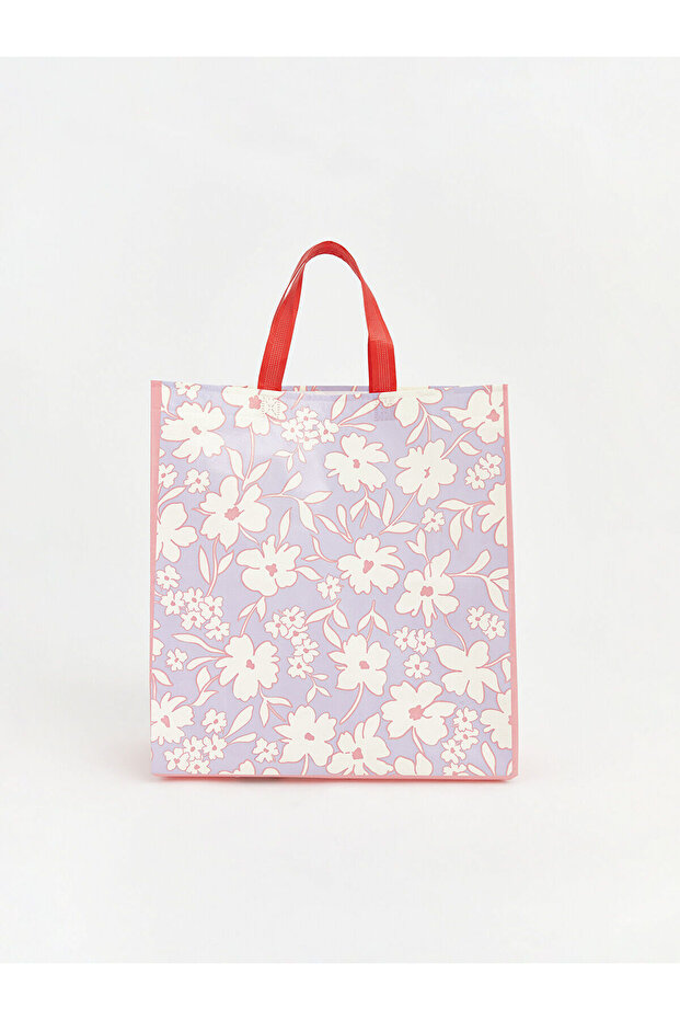 Nevavm Women's Shopping Bag with Floral Pattern with Difference