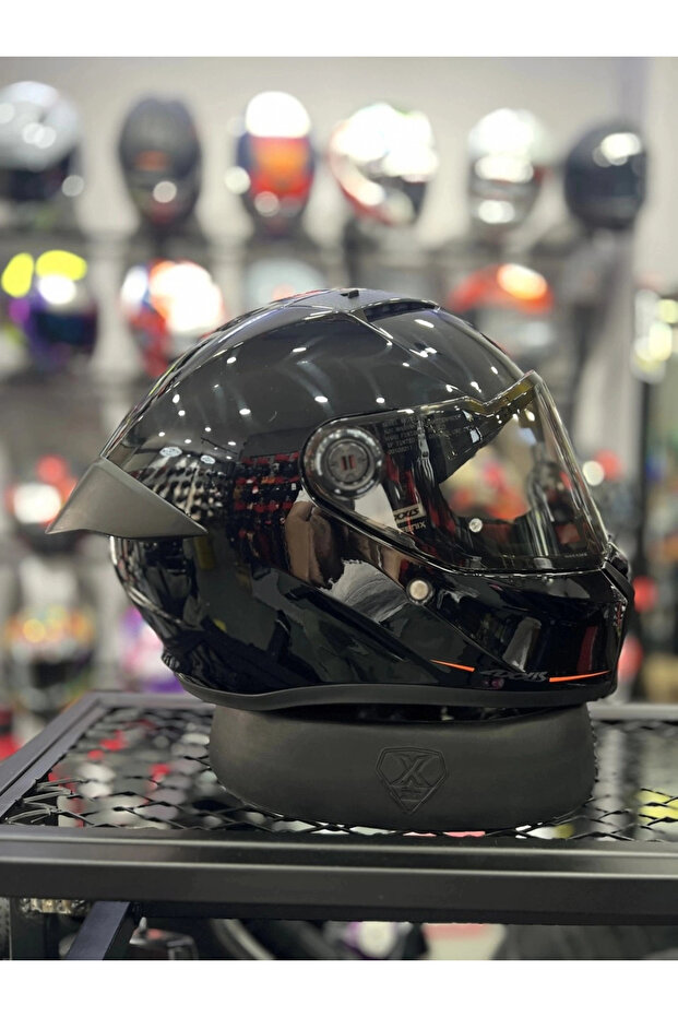 KASK FENIX SOLID A1 PARLAK SIYAH - 2