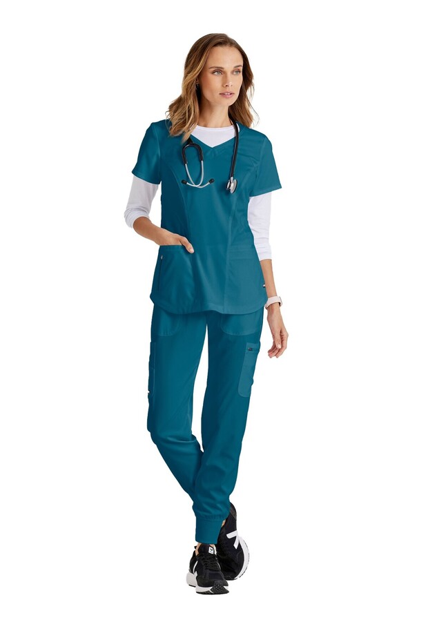 Carly Grst124 – Grsp527 Women's Scrubs Set – Imported, Protection and Anti-Odor Premium Doctor/Nurse Uniform