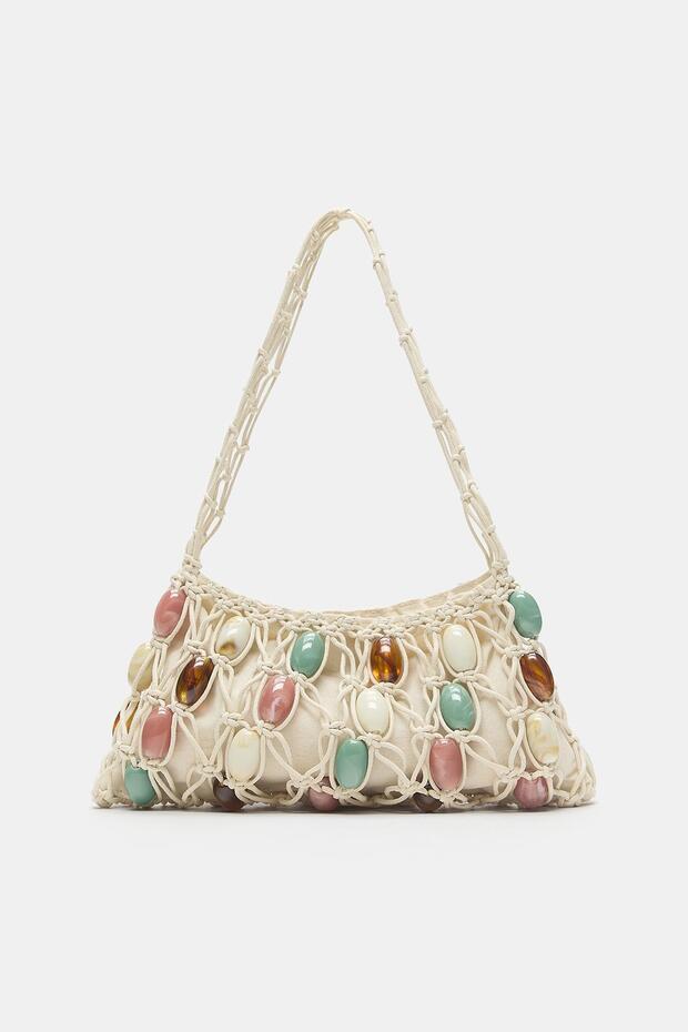 Süslemeli omuz çantası - 1