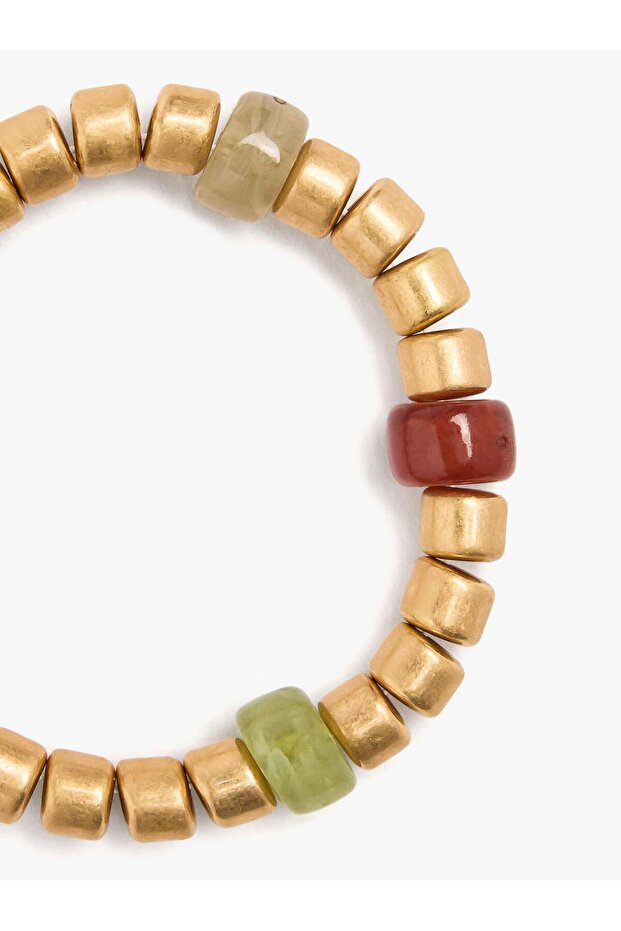 Taş Boncuklu Elastik Bileklik - 1