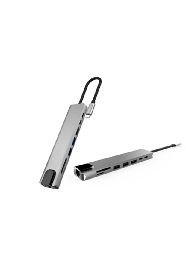 Preminium Multifunctional Type C Hub USB HDMI Ethernet Card Reader - 4