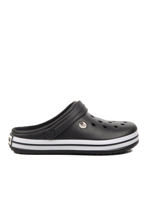 Black Men's Sabo Slippers