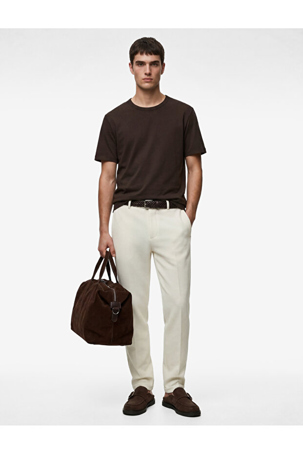 Short Sleeve Crew Neck Cotton Slim Fit T-Shirt