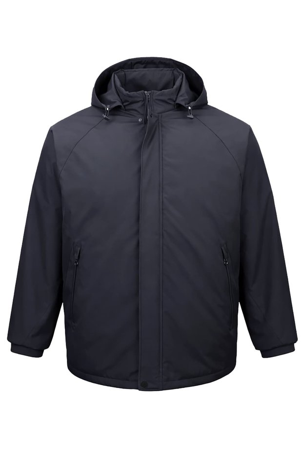 Large Size Thin Padded m Transitional Coat (Wide Comfortable Fit)