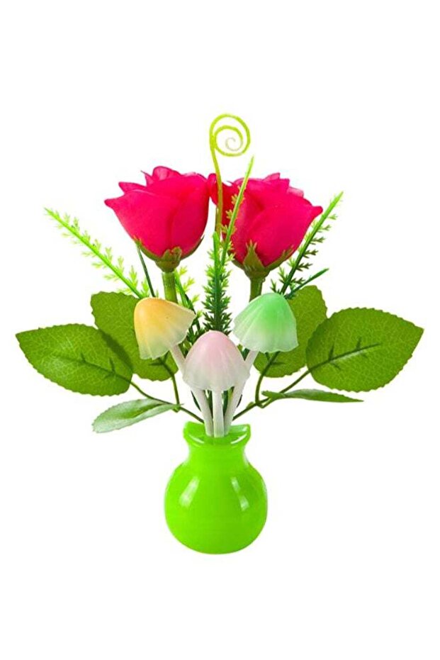 Sunshine Plug-In Flower LED Wall Light Multicolour 10cm