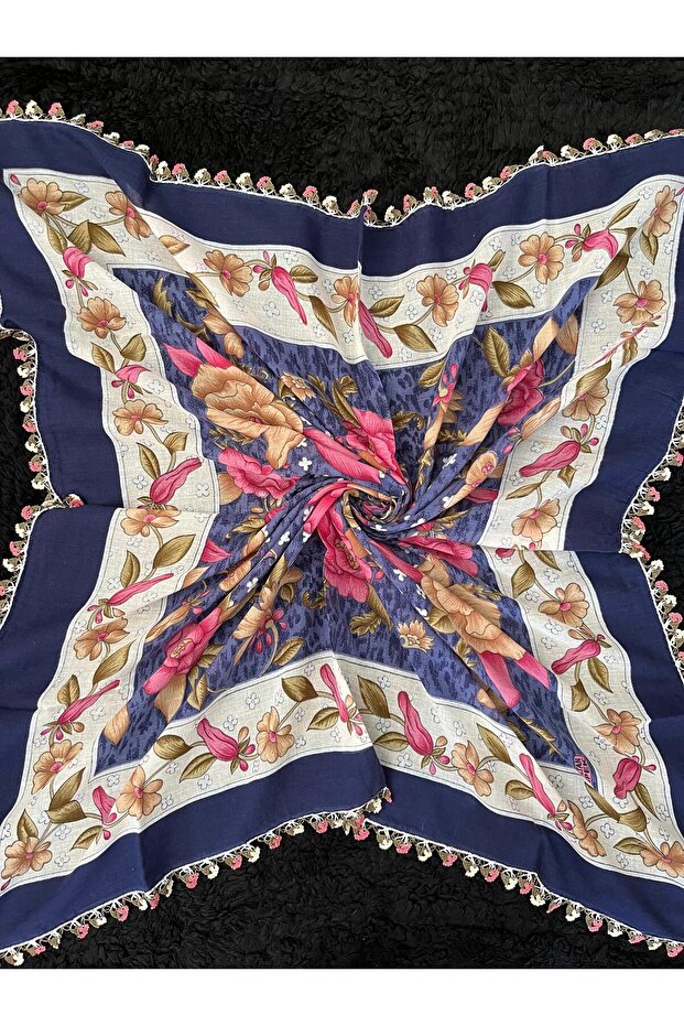 Crochet Embroidered Scarf/Yemeni/Textile/Cloth