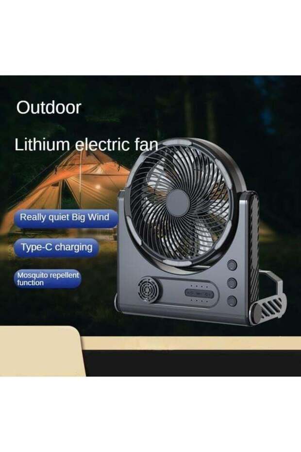 Camping Fan with LED Lighting
