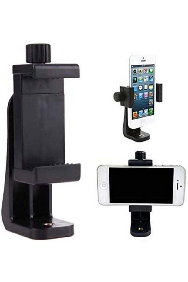 360 Adapter Tripod Mount Cell Phone Clipper Vertical Bracket Smartphone Clip Holder For Mobile