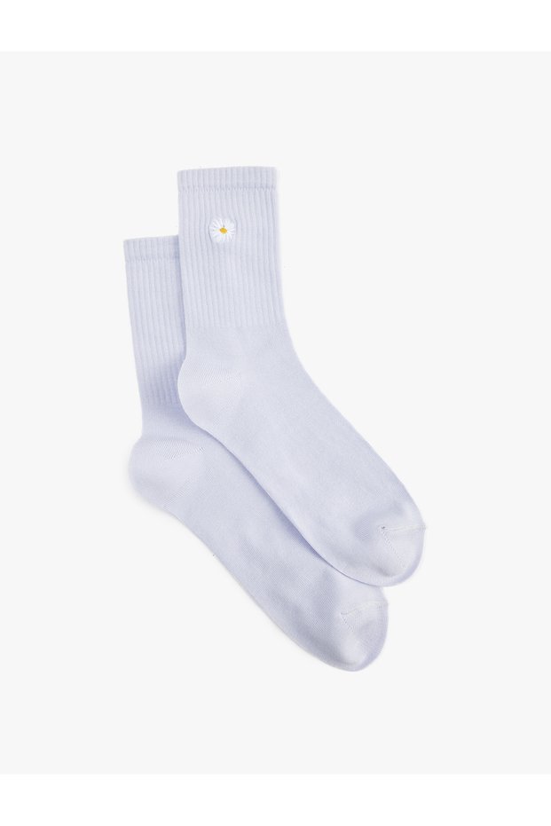 Daisy Embroidered Socks