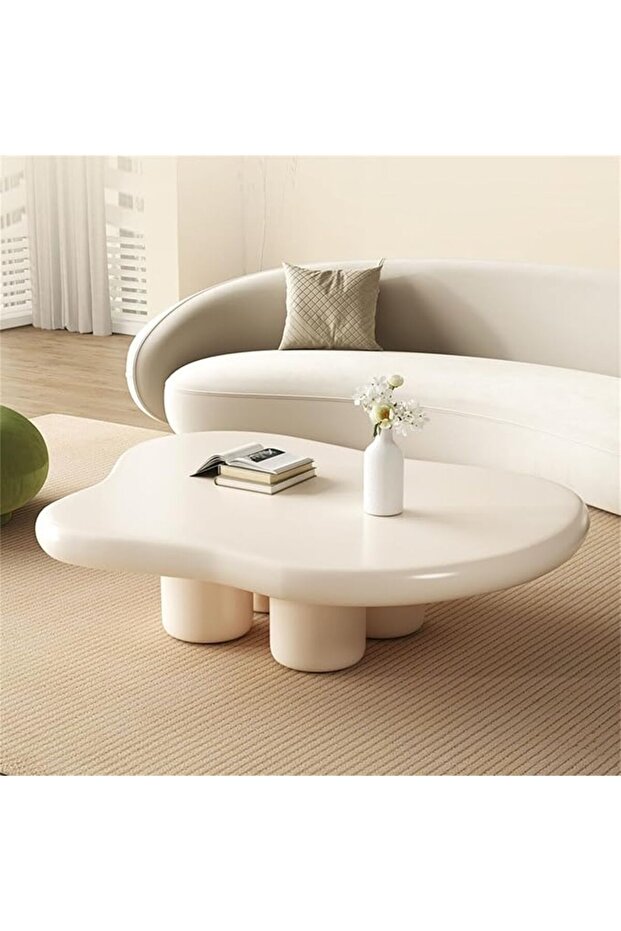 Modern Irregular Coffee Table Beige