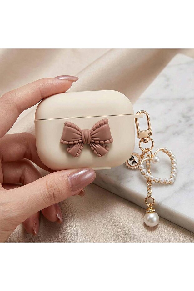 Apple AirPods Pro 3 Case with Character Figures and Elegant Bow