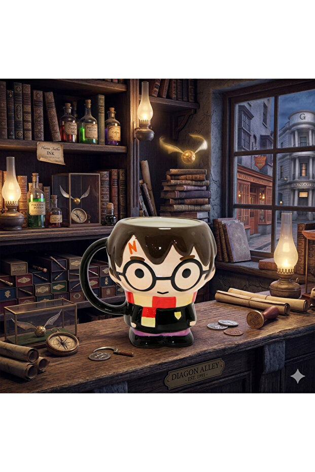 Harry Potter Character Design 3D Embossed Ceramic Mug - Wizarding World Exclusive Collection