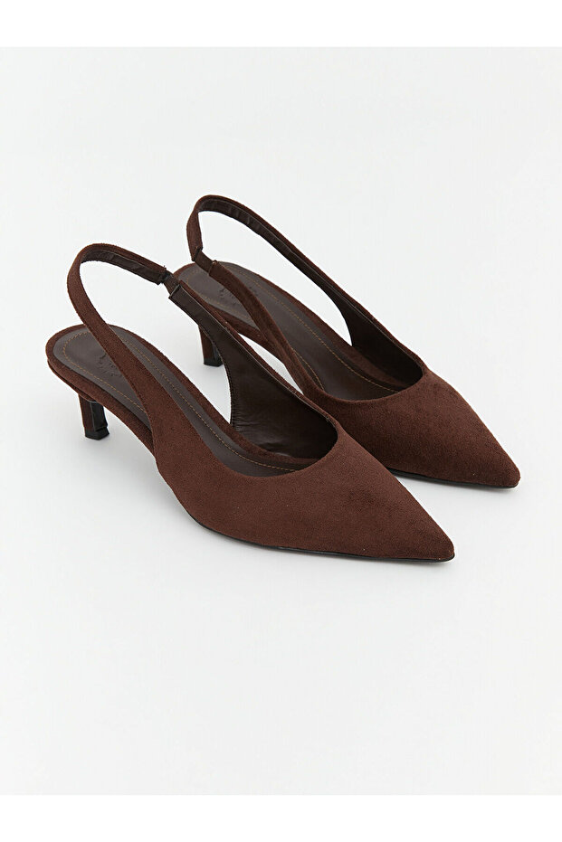 Lcw Steps Brown Pointed Toe Women's Heeled Shoes
