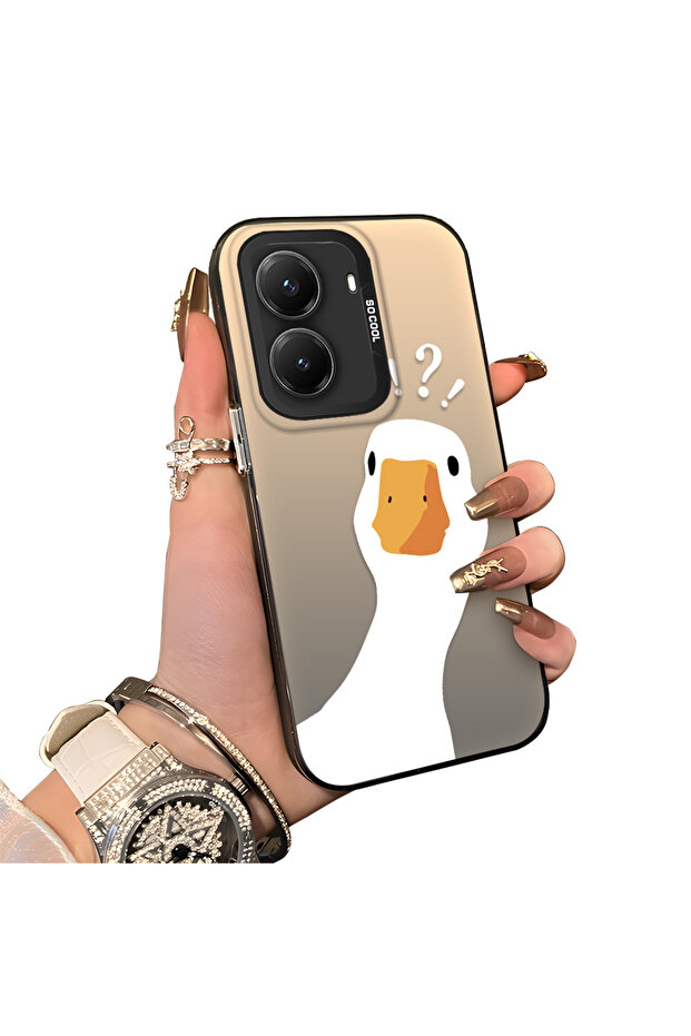 Poco X7 Pro Compatible Hard Acrylic Back Silicone Edge Lens Protection Case