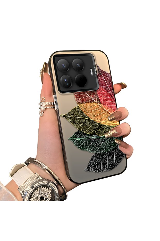 Mi 15t Pro Compatible Hard Acrylic Back Silicone Edge Lens Protection Case