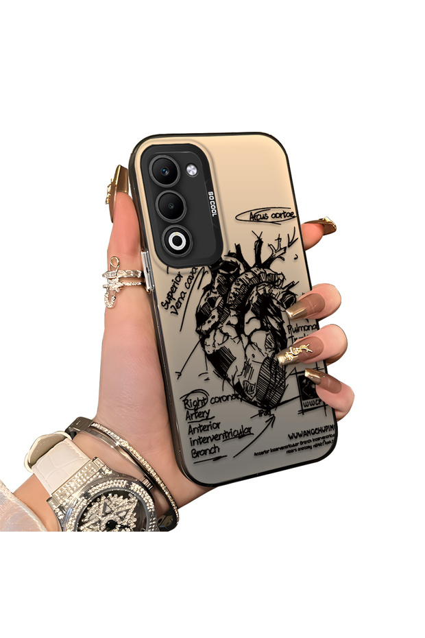 Oppo A5 4G/5G Compatible Hard Acrylic Back Silicone Edge Lens Protection Case