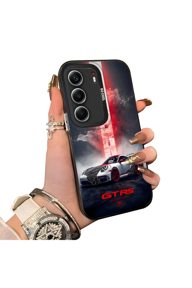 Tecno Camon 40 Pro 5g Compatible Hard Acrylic Back Silicone Edge Lens Protection Case