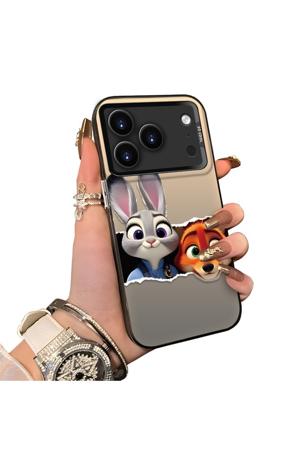 iPhone 17 Pro Max Compatible Hard Acrylic Back Silicone Edge Lens Protection Case