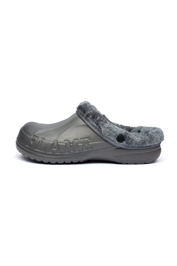 Men's Warm Rubber Clogs, Fur Lining, A1002M - 3