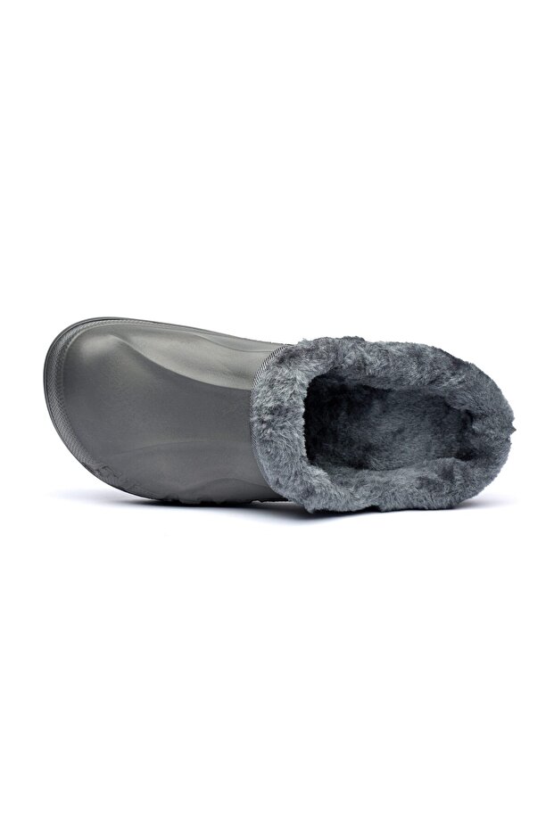 Men's Warm Rubber Clogs, Fur Lining, A1002M - 6
