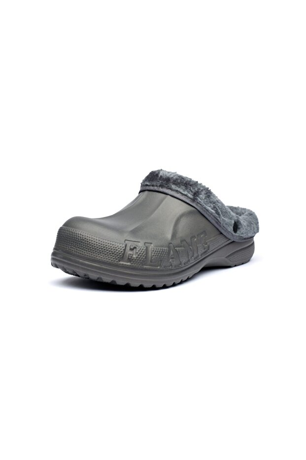 Men's Warm Rubber Clogs, Fur Lining, A1002M - 8