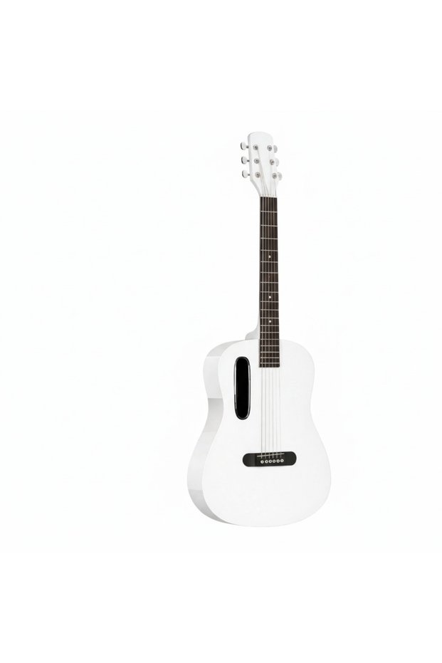 GS-X1 Signature Series | African Wood Portable Acoustic Guitar | Glossy White