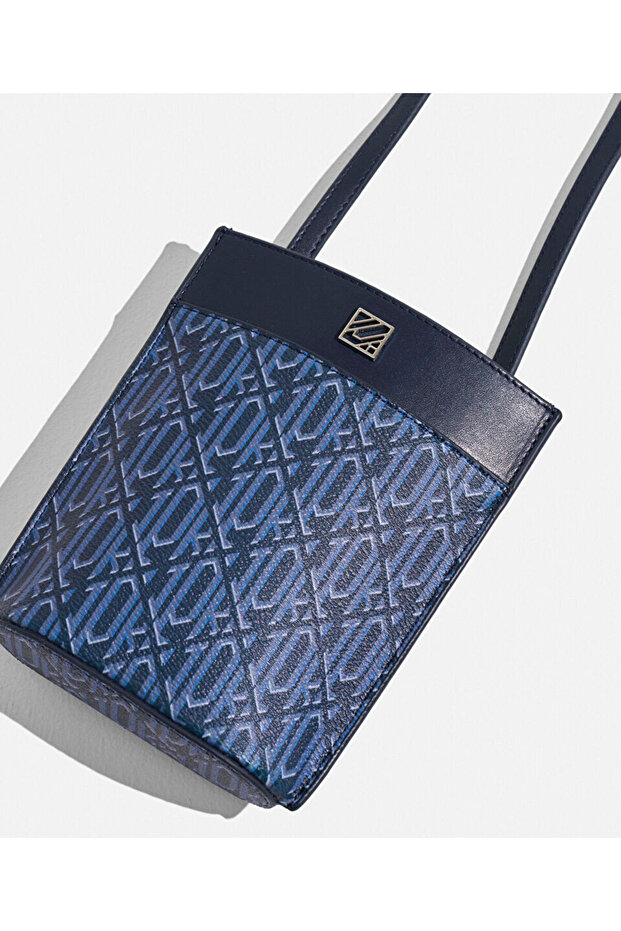 Monogram baskılı telefon çantası - 4