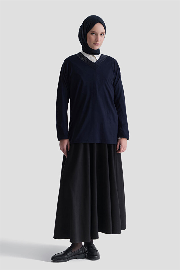 Combed Navy Blue - 1