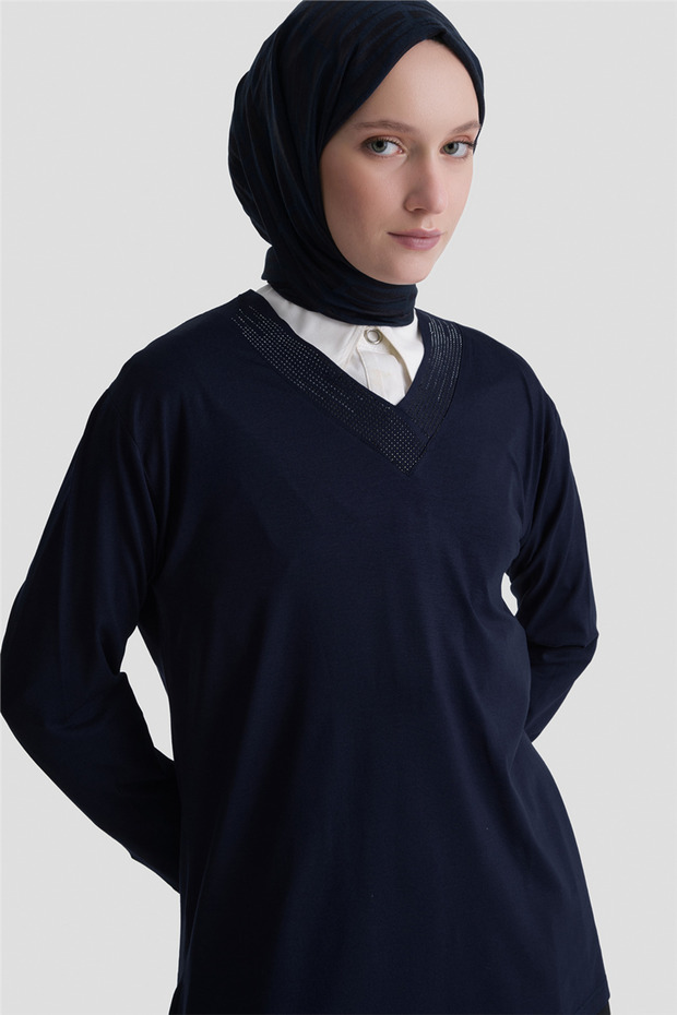 Combed Navy Blue - 3