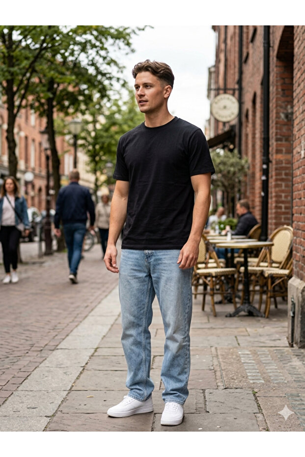 100% Cotton T-Shirt – Simple, Stylish, Non-Pilling Basic Skin-Friendly, Breathable
