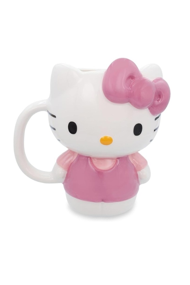 Hello Kitty 3D Sculpted Ceramic Mug 650ml – Cute Large Coffee & Tea Cup