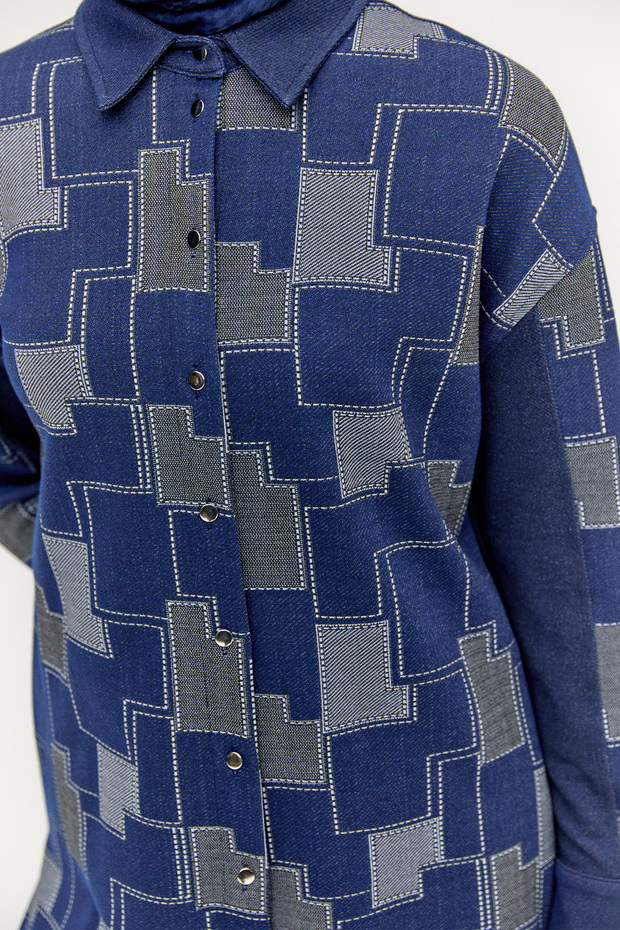 Blok Desenli Tunik - 5