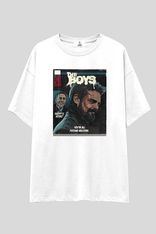 The Boys Oversized t Shirt | Unisex 100% Cotton Black & White Printed Special Design Series Themed Tee