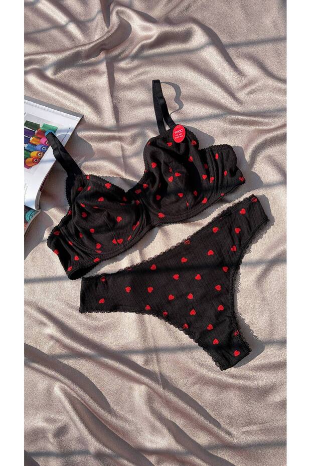 Cotton Piece Bra and Panty Set