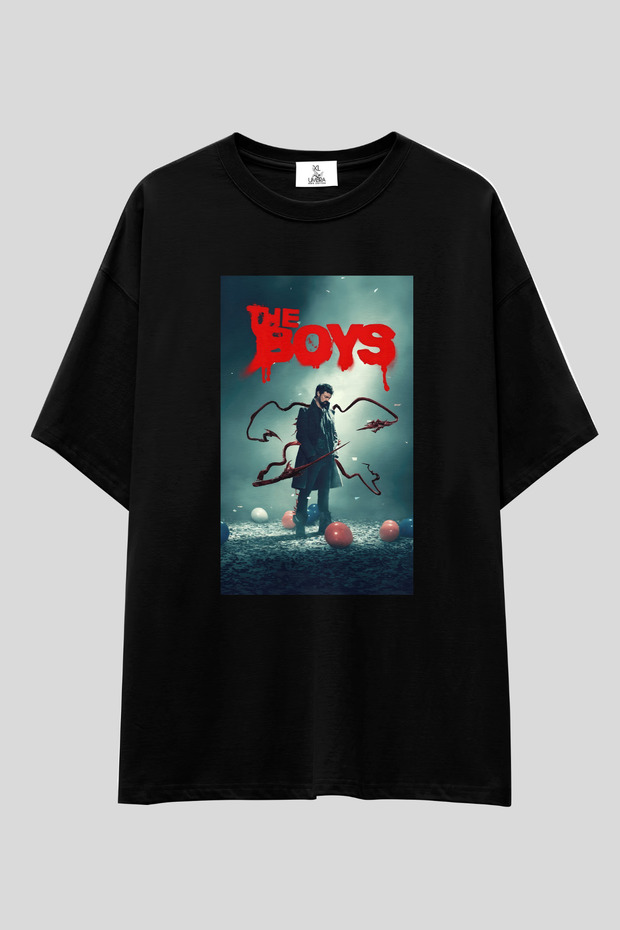 The Boys Oversized t Shirt | Unisex 100% Cotton Black & White Printed Special Design Series Themed Tee