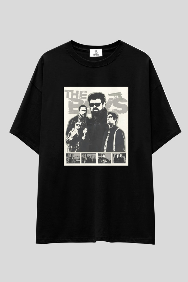 The Boys Oversized t Shirt | Unisex 100% Cotton Black & White Printed Special Design Series Themed Tee