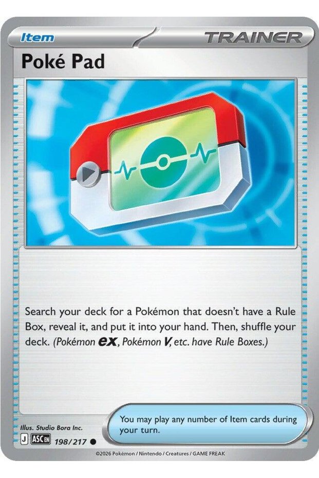Poke Pad # 198 Pokemon Ascended Heroes Original Card