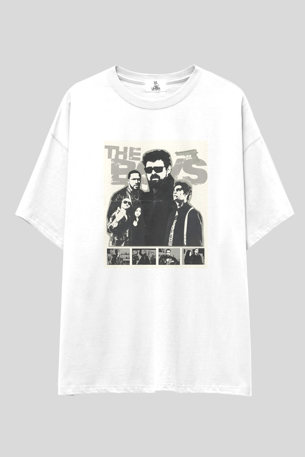 The Boys Oversized t Shirt | Unisex 100% Cotton Black & White Printed Special Design Series Themed Tee