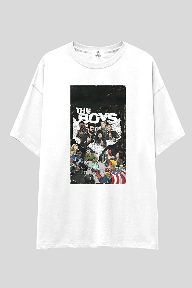 The Boys Oversized t Shirt | Unisex 100% Cotton Black & White Printed Special Design Series Themed Tee
