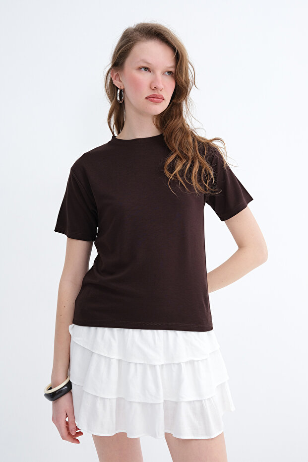 Crew Neck Basic T-Shirt P9019 - 5