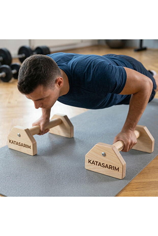 Ahşap Push Up Bar - 5