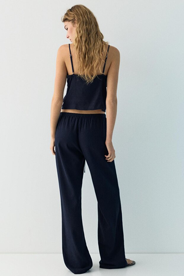 Keten jogger pantolon - 2