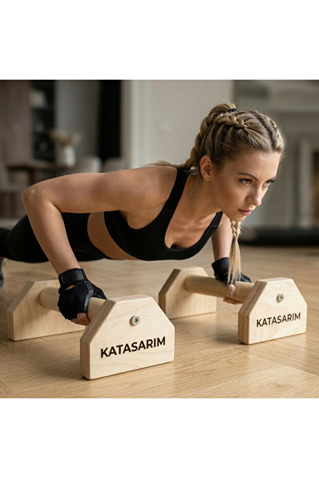 Ahşap Push Up Bar - 6
