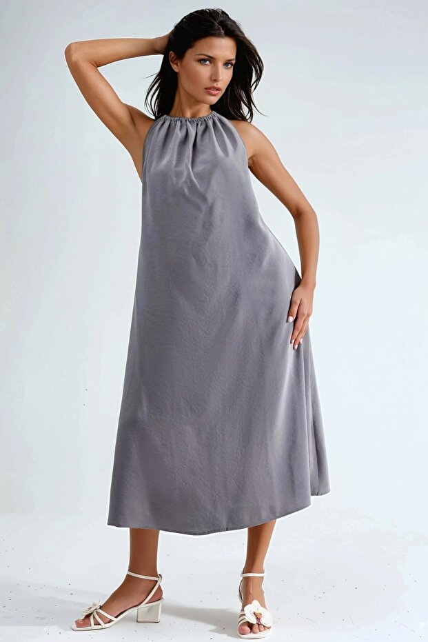 BUSEM Rochie midi cu guler halter - 3