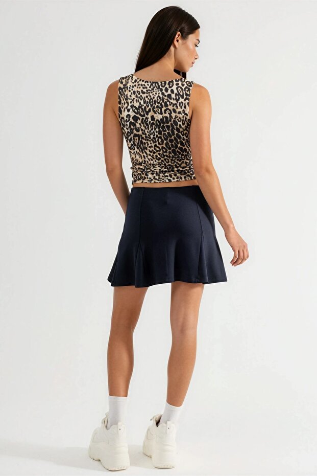 BUSEM Pileli Mini Şort Etek - 5