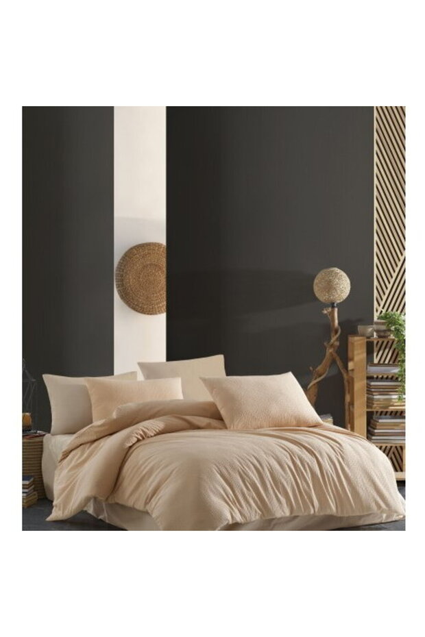 Double Bed Linen Waffle Beige