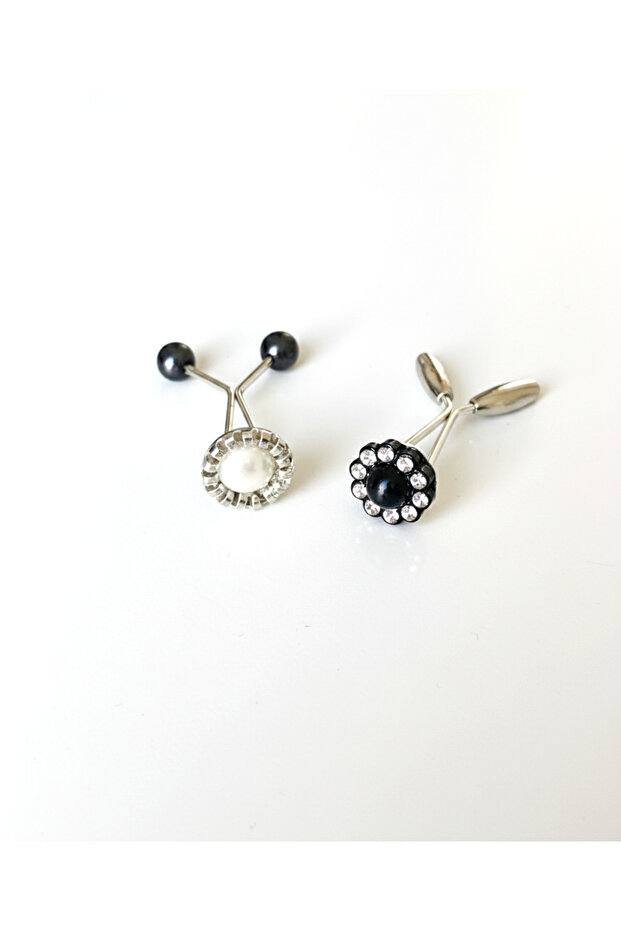 Scarf Shawl Clip 2 Pieces Different Stone Model Clips Women's Hijab Accessory Pin