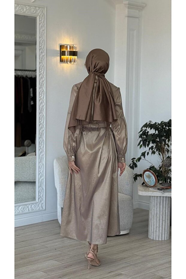 İşlemeli Gömlek Elbise 2822 - 5