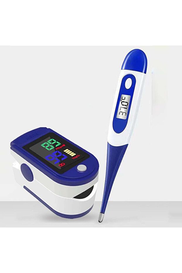 Soft Head Pulse Oximeter Finger Clip Pulse Thermometer Electronic Soft Head Oral Armpit Temperature